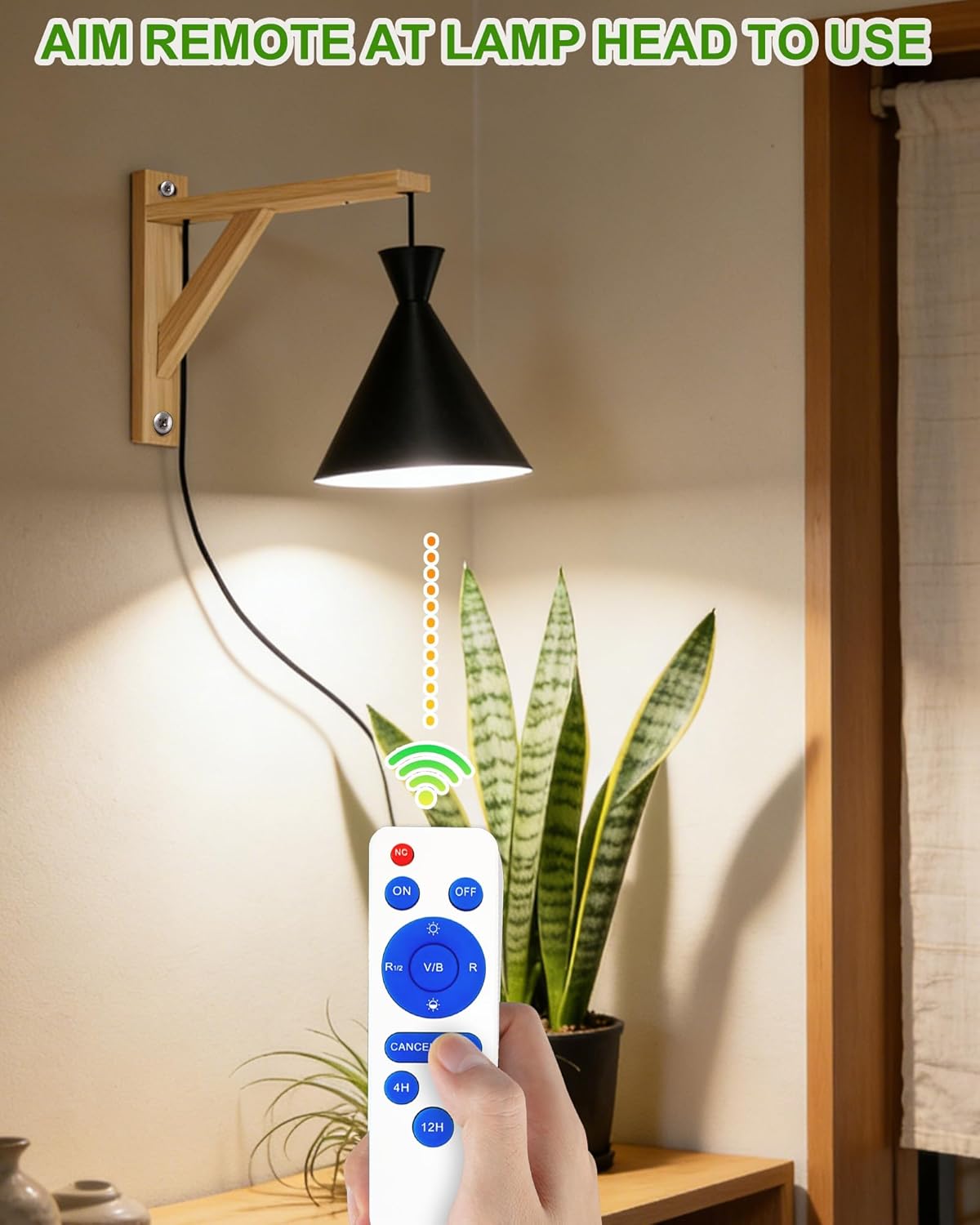 Arikashi Hanging Grow Light, LED Growing Light Full Spectrum for Indoor Plants，4/8/12H Timer, Height Adjustable Grow Lamp for Large Plants