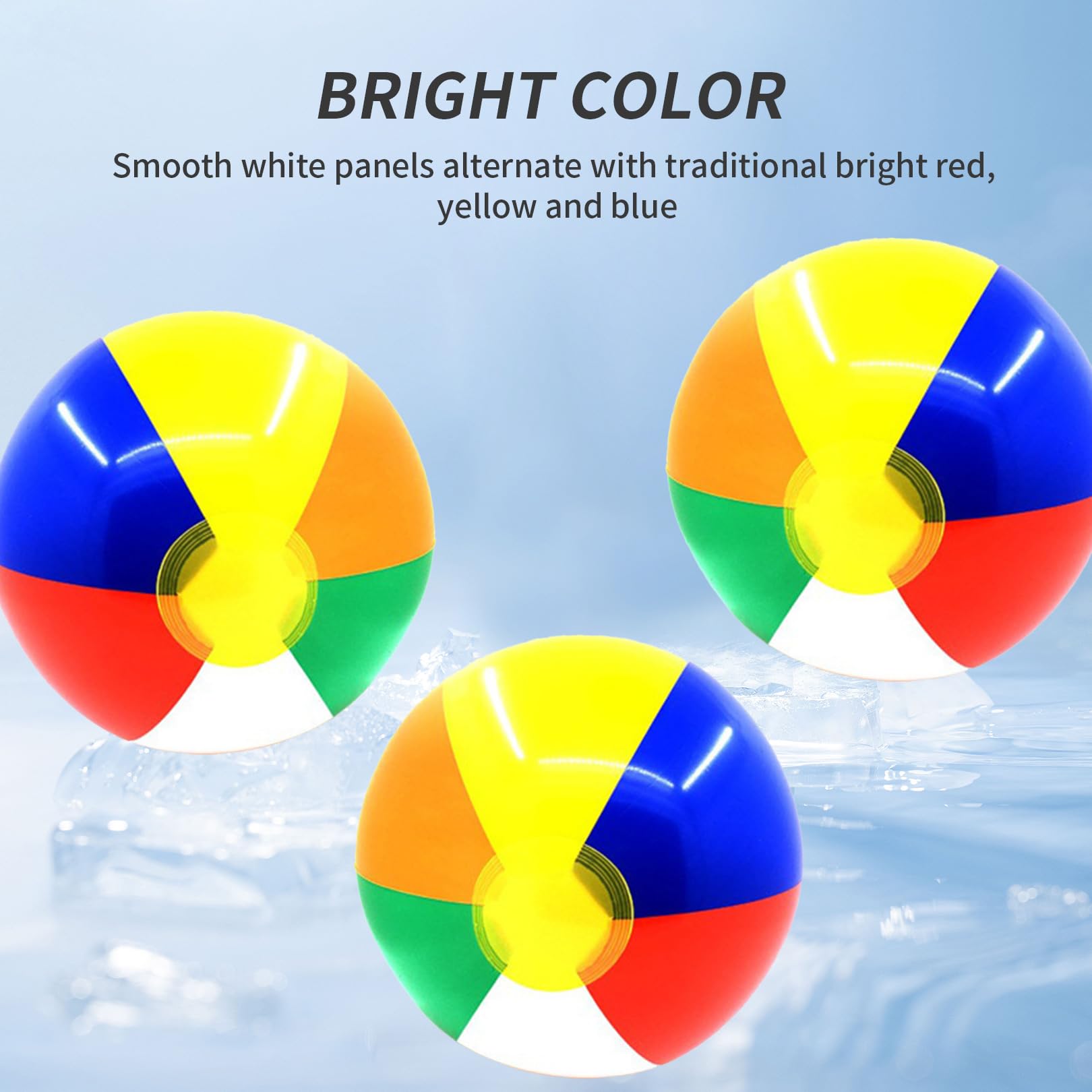 Ballons De Plage Gonflables Arc-en-ciel - Lot De 2 (diamètres 30 Cm Et 40 Cm), PVC, Pour Piscine, Plage, Jeux Extérieurs