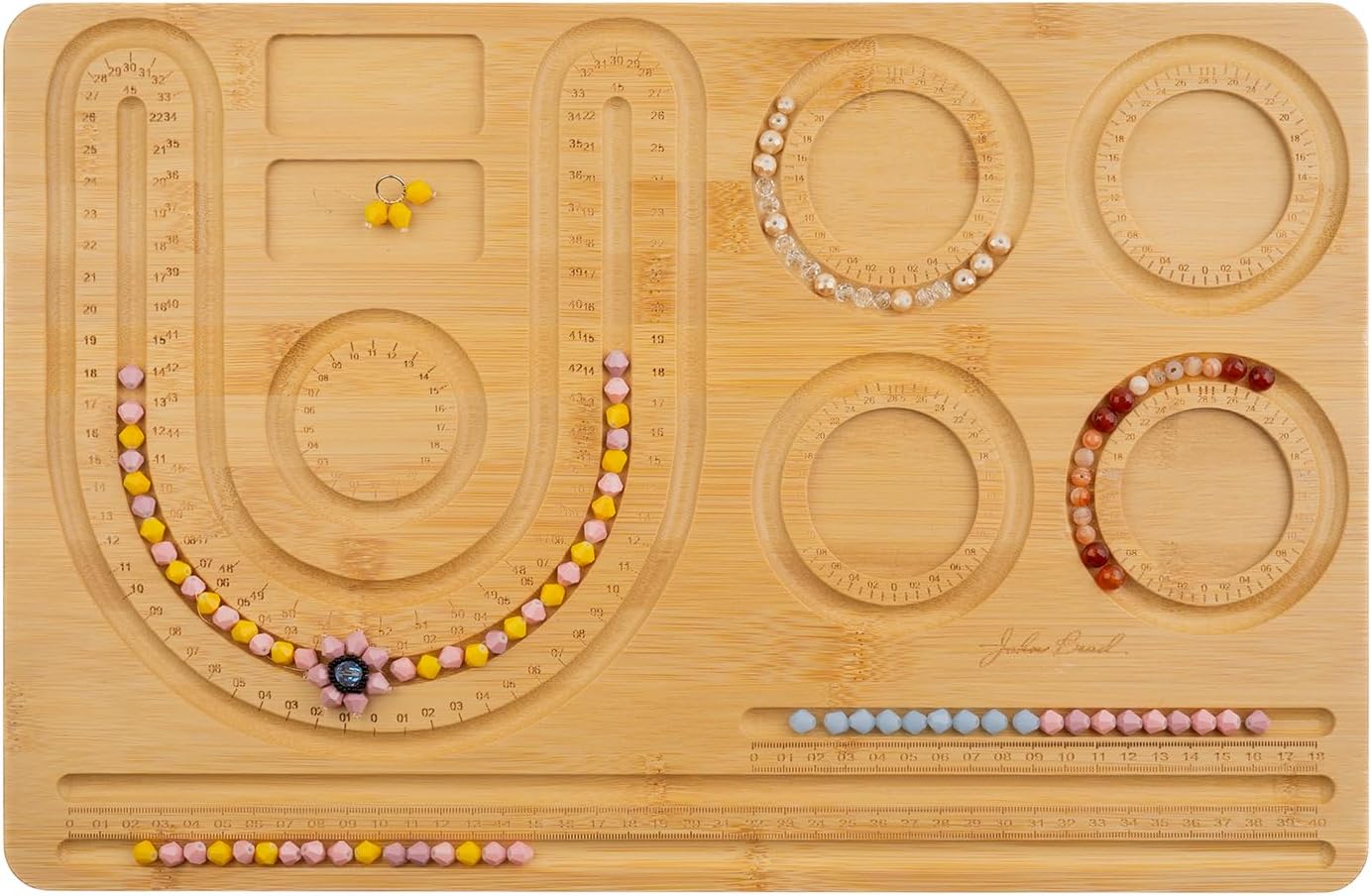 John Bead Wood Bead Board Combo Beading, 43x28.5x1cm