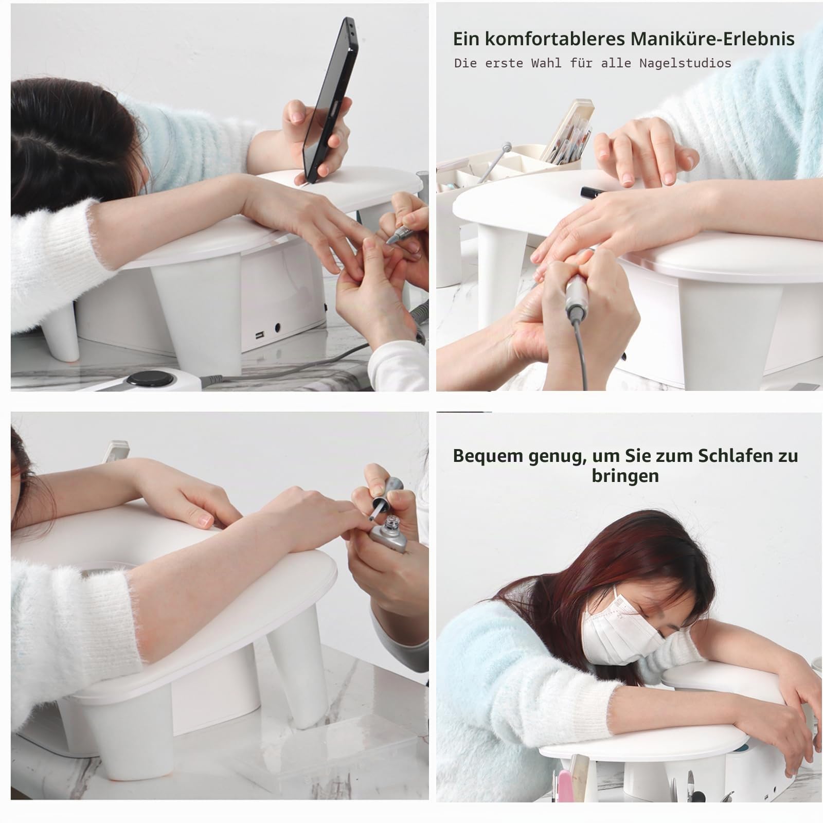 Weiß Maniküre Handauflage, Schmetterling Nagel Handkissen Nagel Armauflage Kissen Wasserdicht Rutschfest Maniküre Armlehne Kissen Nagelstudio Kissen Maniküre Fußpolster für Maniküre Salon
