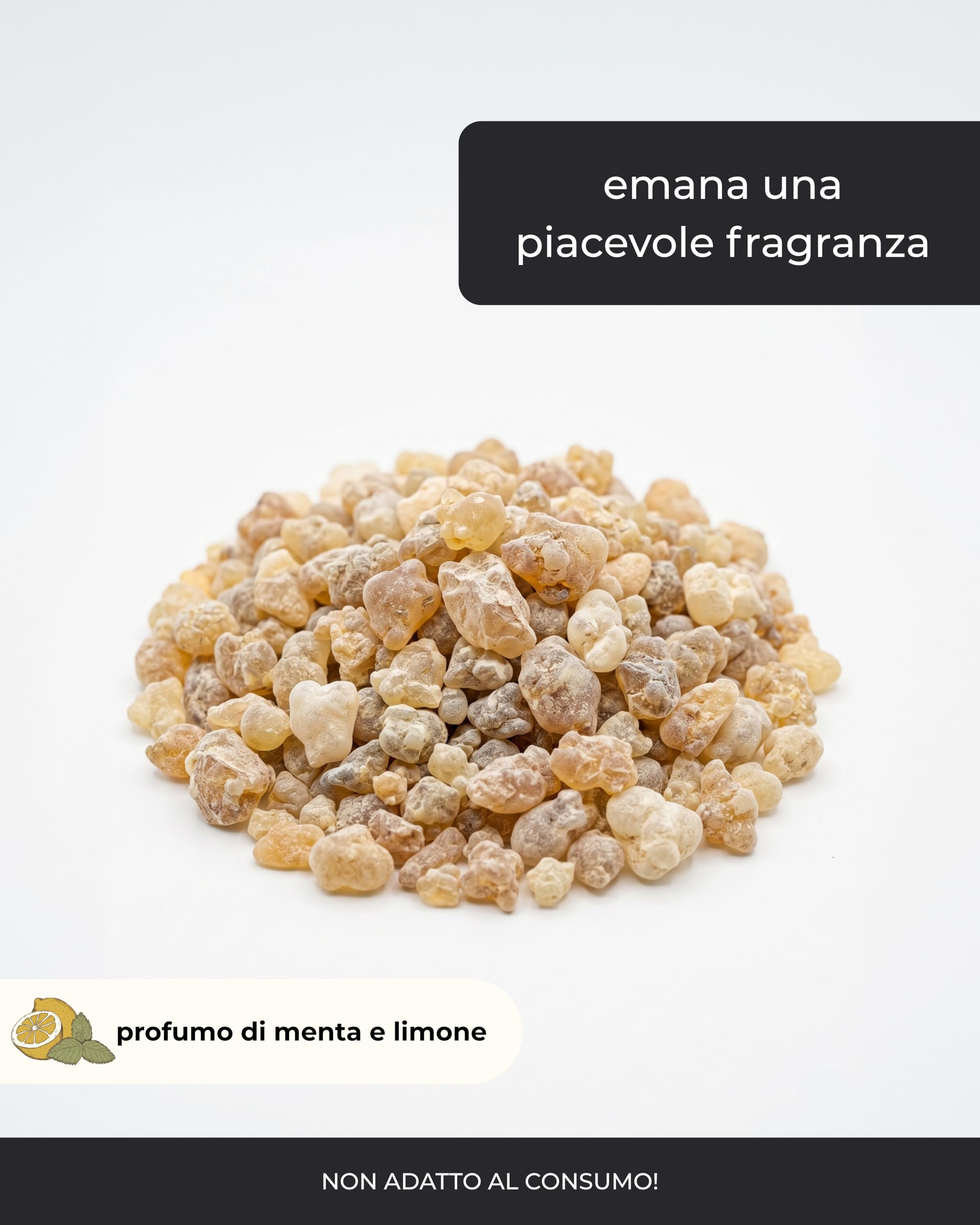 Incensera Incenso in Grani Naturale 250 g, Boswellia Sacra dall'Oman