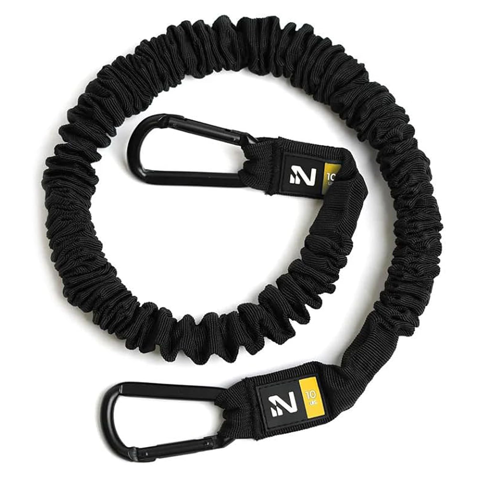 Iron Neck Resistance Band, Durable Exercise Band with Steel Carabiners for Neck Training, Strength Workouts, Stretching, and Rehab