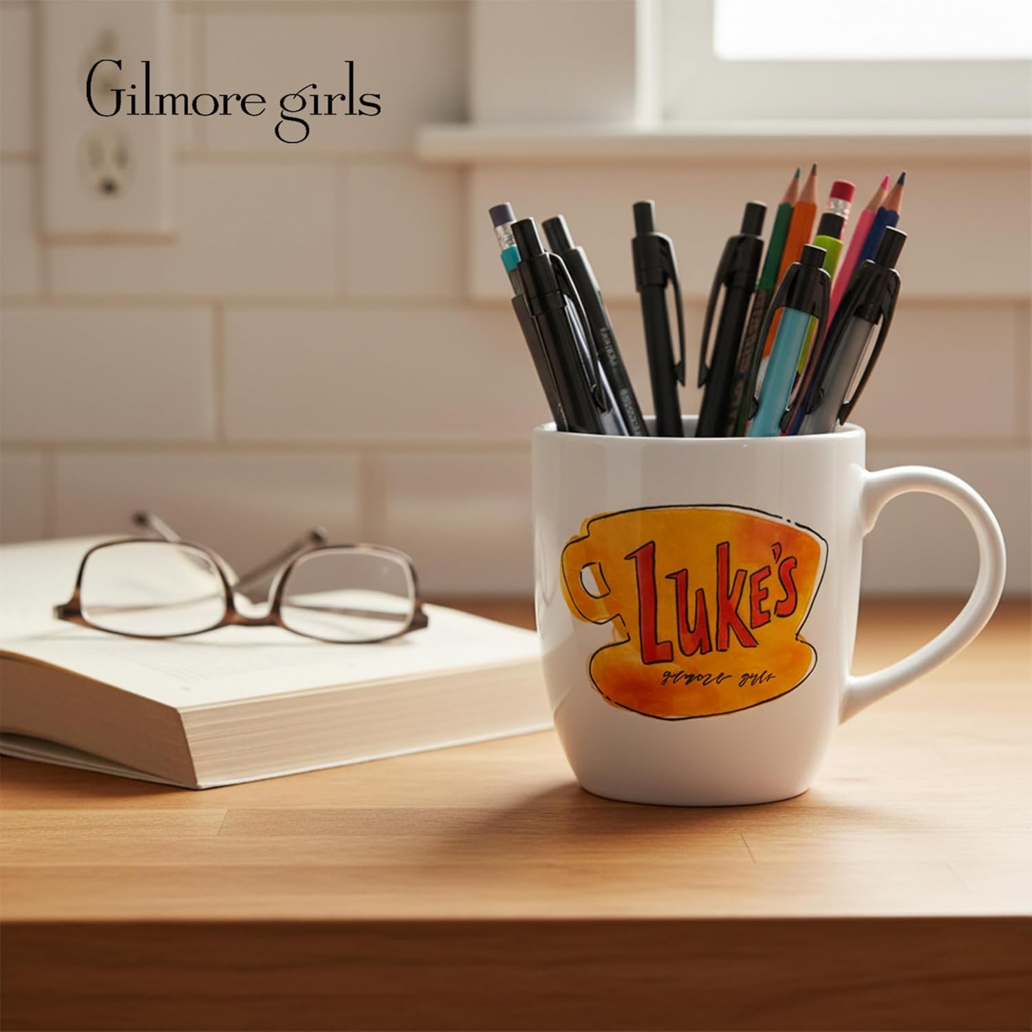 Silver Buffalo Gilmore Girls Luke's Diner Logo Ceramic Coffee Mug, 18 Ounces - Image 5