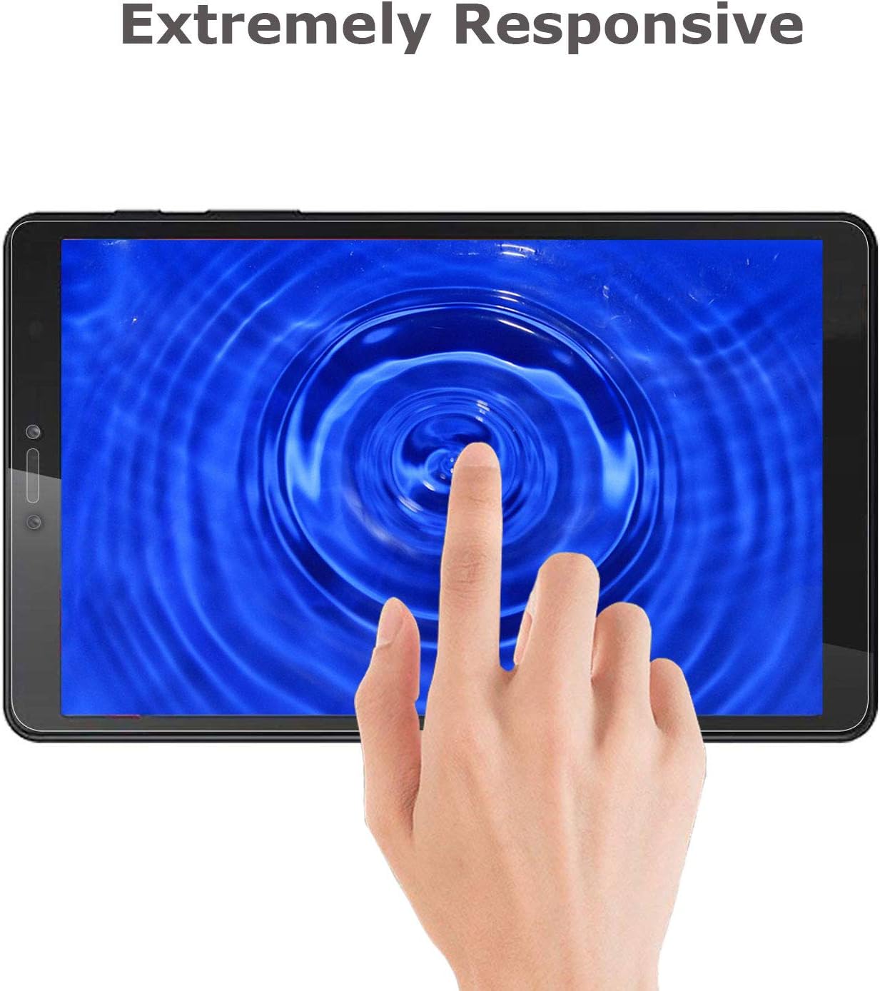 EpicGadget [2 Pack] for Galaxy Tab A 8.0 2019 (SM-T290 Model Only) Screen Protector,9H Hardness HD Anti-Scratch Bubble Free Tempered Glass Screen Protector for Samsung Galaxy Tab A 8 Released 2019