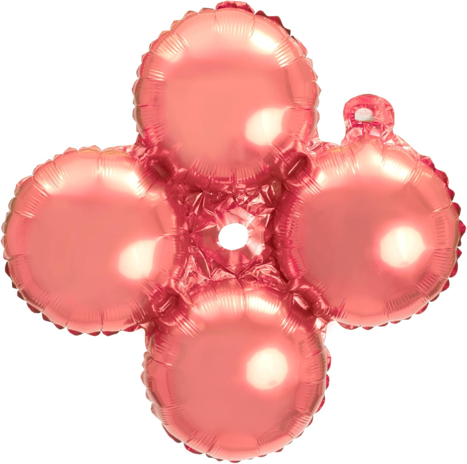 Quad 4D Mylar Balloons 12 inches Pack of 50 - Great for Event & Party Decoration (Red)