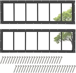 COLORPAPA 2 Pack Shed Windows, 10