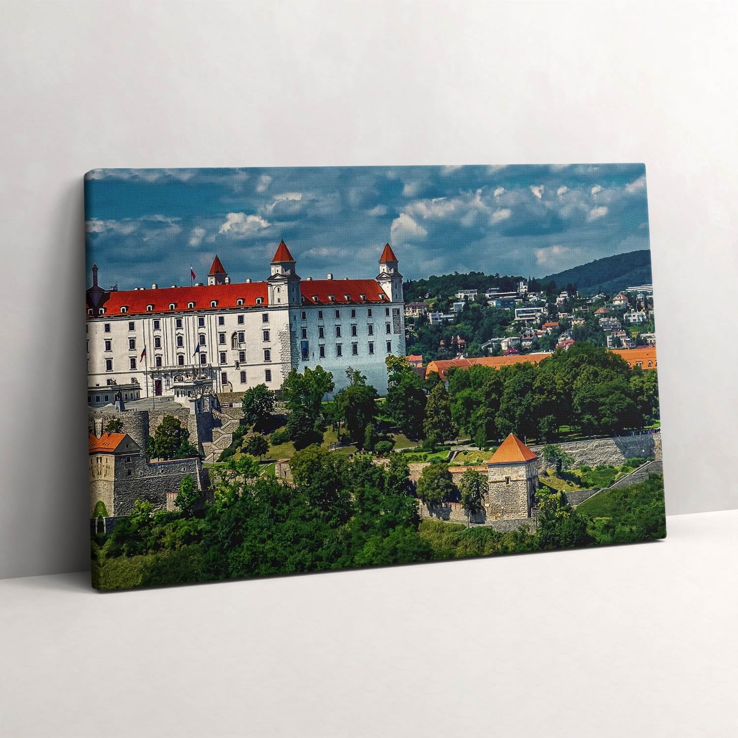 Murale d'art Château à Bratislava 60x40cm pour habiller un mur blanc vide