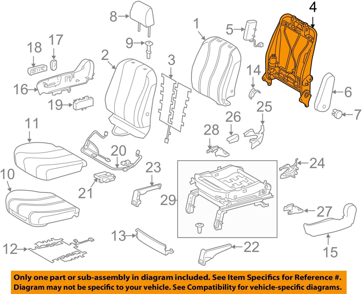 Genuine Toyota 7163008012 Seat Back Spring Assembly, Seats Amazon Canada
