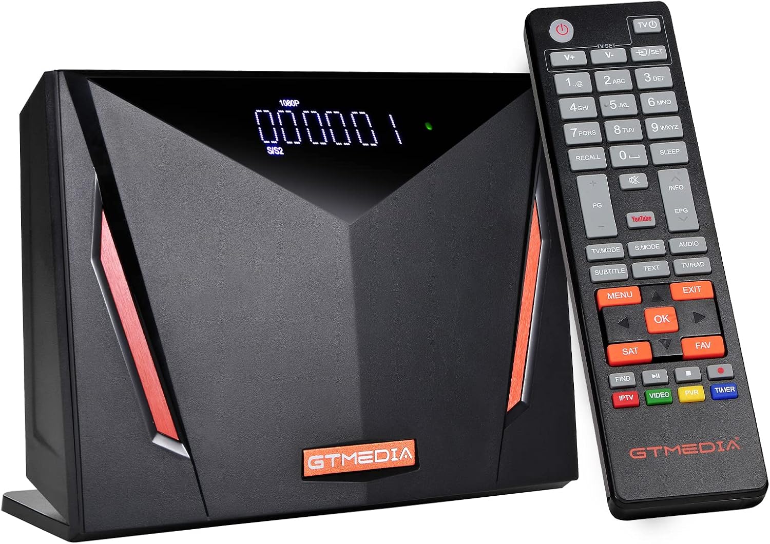 4K Ultra HD Digital Satellite Receiver: GTMEDIA V8 UHD Satellite Receiver Support ATSC-C/ISDBT/Cable/DVB-S/S2/S2X+T/T2, H.265 Built-in WiFi, Supports CA Smart Card, Auto Biss Key, Multi-Room, T2-MI : Electronics