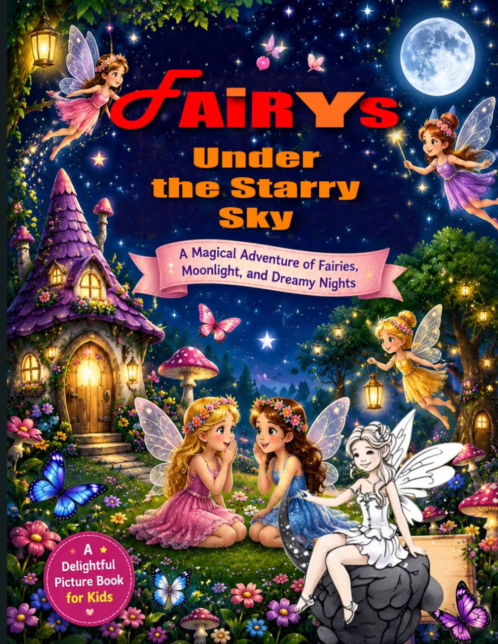 Fairies Under the Starry Sky: A Magical Adventure of Fairies, Moonlight, and Dreamy Nights