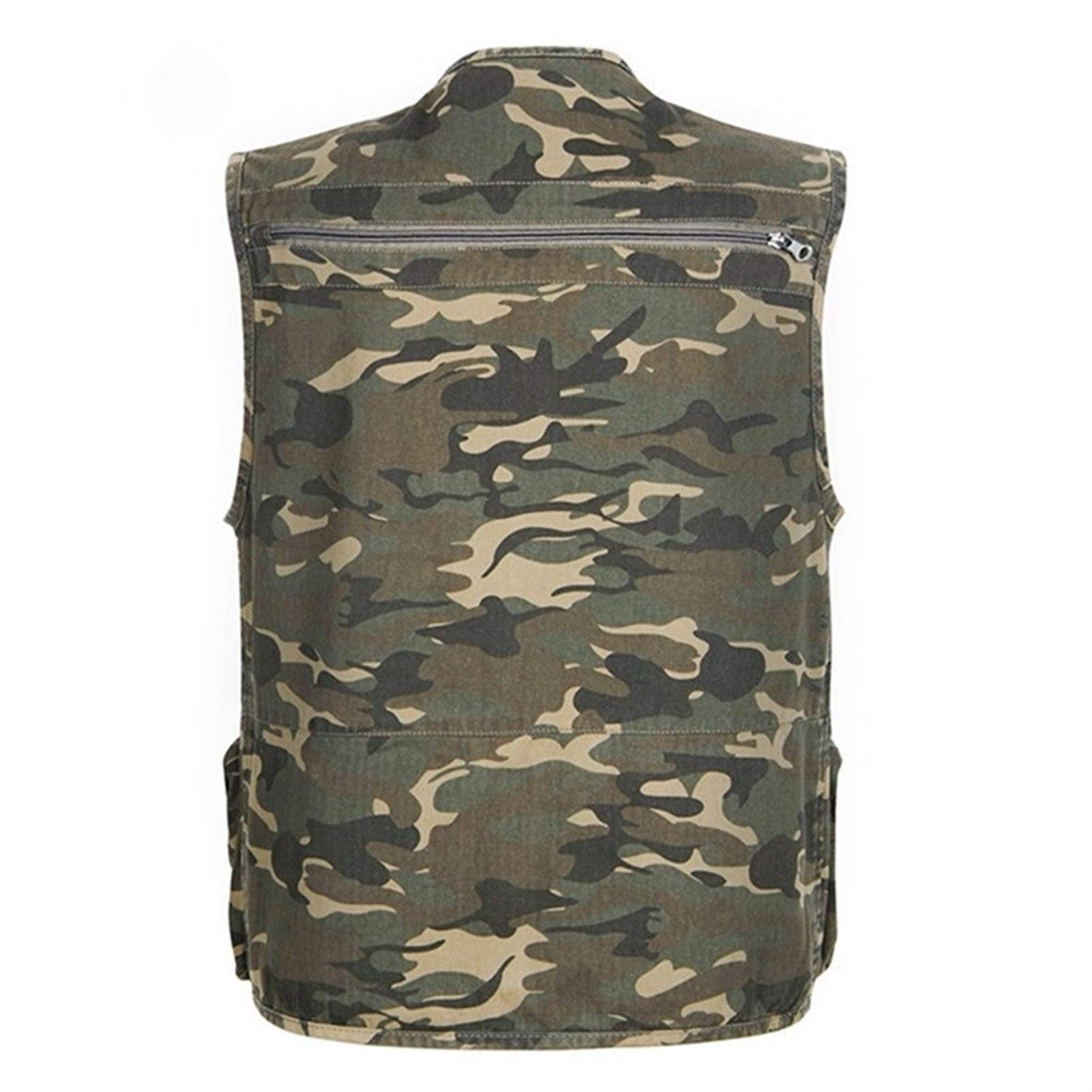 Gilet Tattico L-4xl Uomo Pesca All'aperto Gilet da Pesca Senza Maniche Multi-Tasche Gilet da Caccia Colete Tatico Gilet da Pesca A Mosca Waistcoat