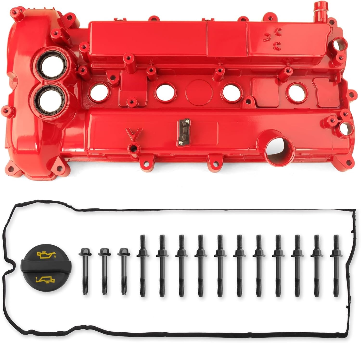 Aluminum Engine Valve Cover Compatible with 2012-2018 Ford Edge Escape Explorer 2013-2016 Lincoln MKZ 2.0L L4 Replace CJ5Z6582A