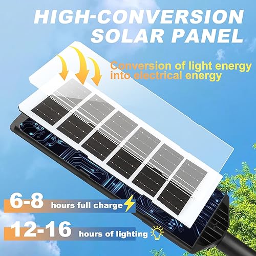 Miniatura 5 de Luces solares impermeables para exteriores, paquete de 2 unidades, luz solar de inundación con sensor de movimiento para exteriores, luz LED de
