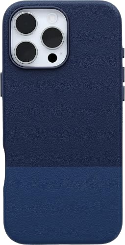 OtterBox Leather Alternative MagSafe Hülle für iPhone 16 Pro Max, Blau