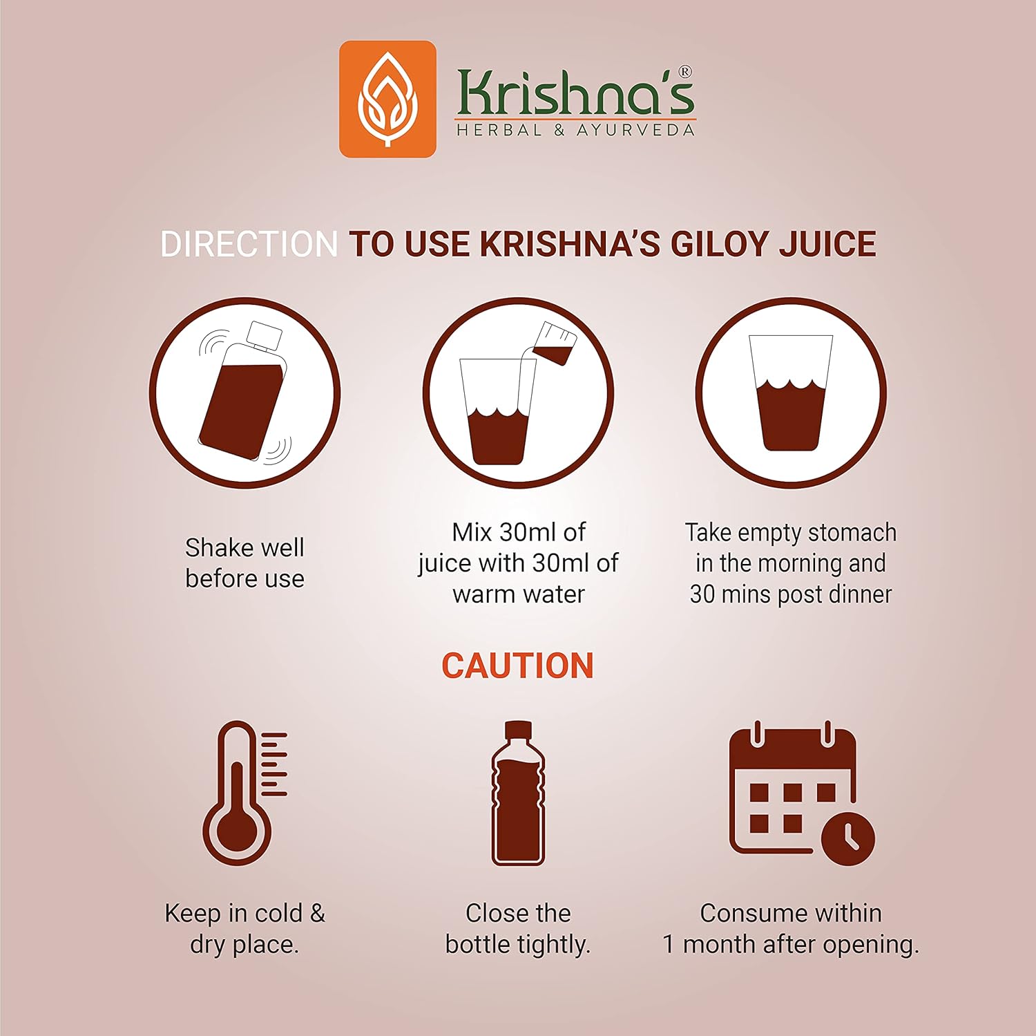 Krishna's Herbal & Ayurveda Geloy Juice - 500 Ml (Pack of 2)