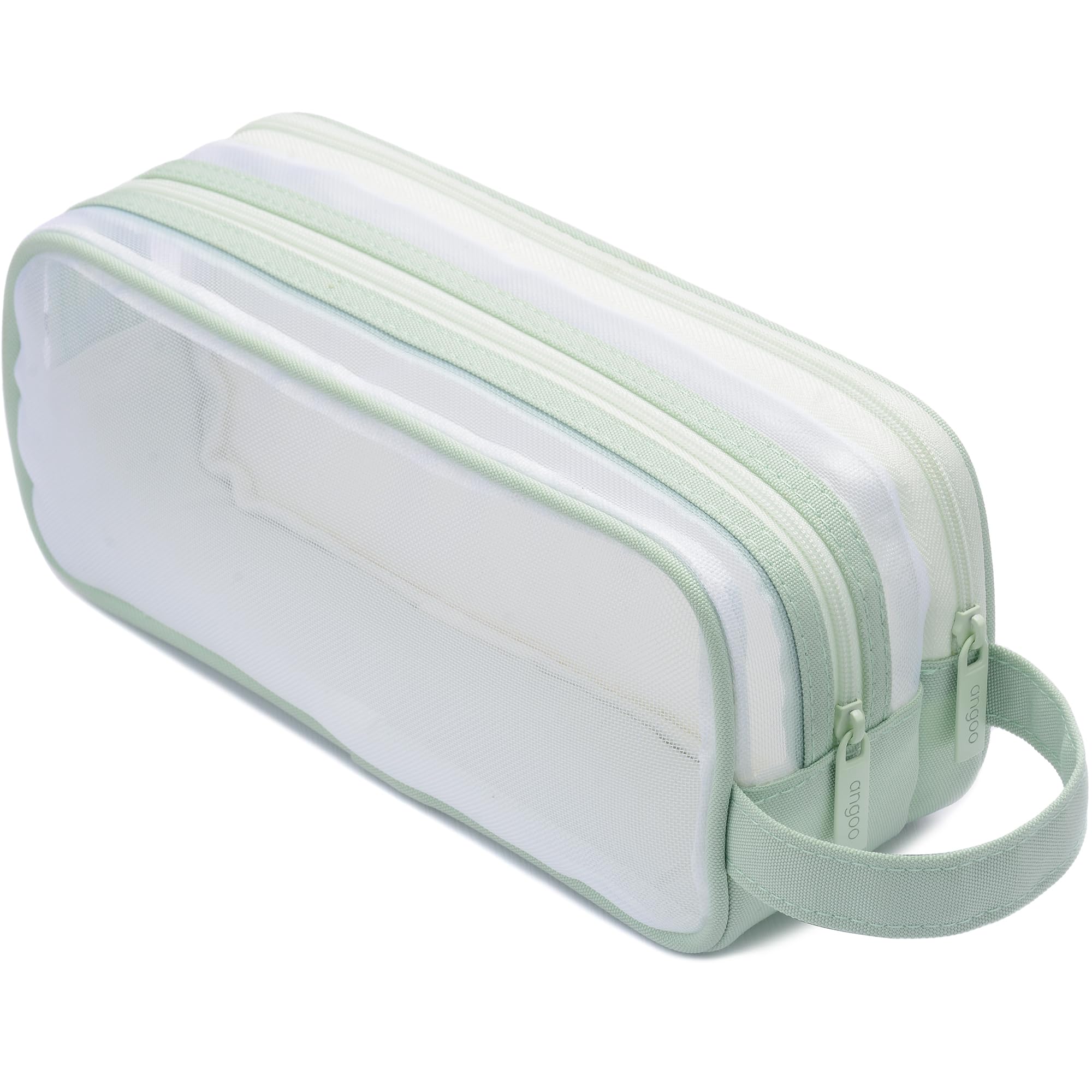 BenPo bar Clear Mesh Large Capacity Pencil case with compartments Cute Aesthetic Pencil Pouch for Girls Kids Boys Adults School Pen Bag Organizer Big Special Pencil Bags with Zipper Pencil Pouches