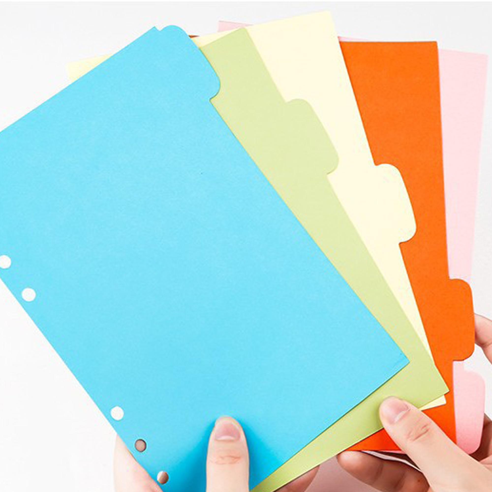 Amazon | BLOOPIC A7 仕切カード 6穴 インデックスシート 5山 2組