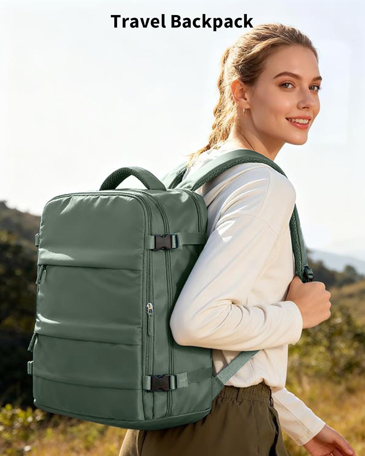 Large Travel Backpack for Women Airline Approved Carry on Backpack for Airplanes Mochila De Viaje Spirit Airlines Personal Item Bag 18x14x8 Personal Item Travel Bag Backpack for Traveling on Airplane