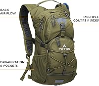 Vista 2 de Teton Oasis/Trailrunner Mochila de hidratación – Paquete de agua ligera con bolsa de 2L/3L para senderismo, correr, ciclismo, ciclismo – Tamaños