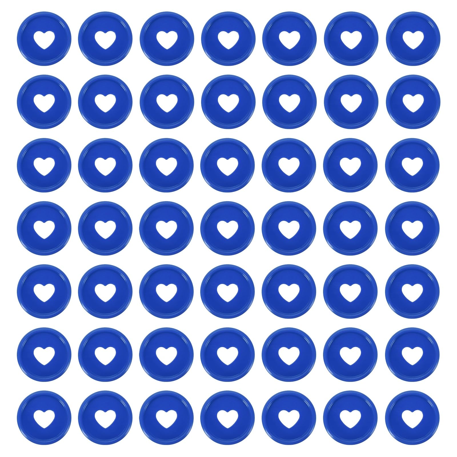 Disques de reliure cœur bleu foncé 24 mm uxcell pour carnets et planners x60