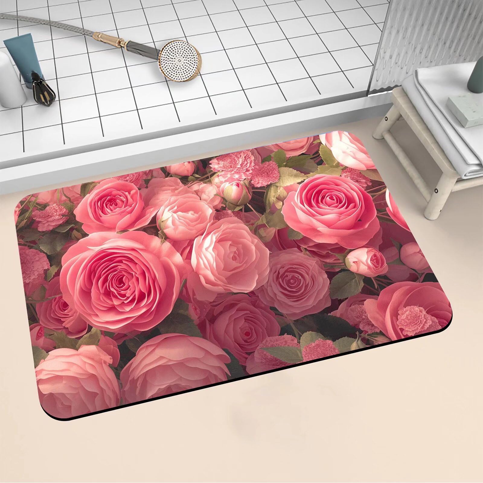 Alfombrilla de baño antideslizante de diatomita para evitar resbalones y humedades en el suelo