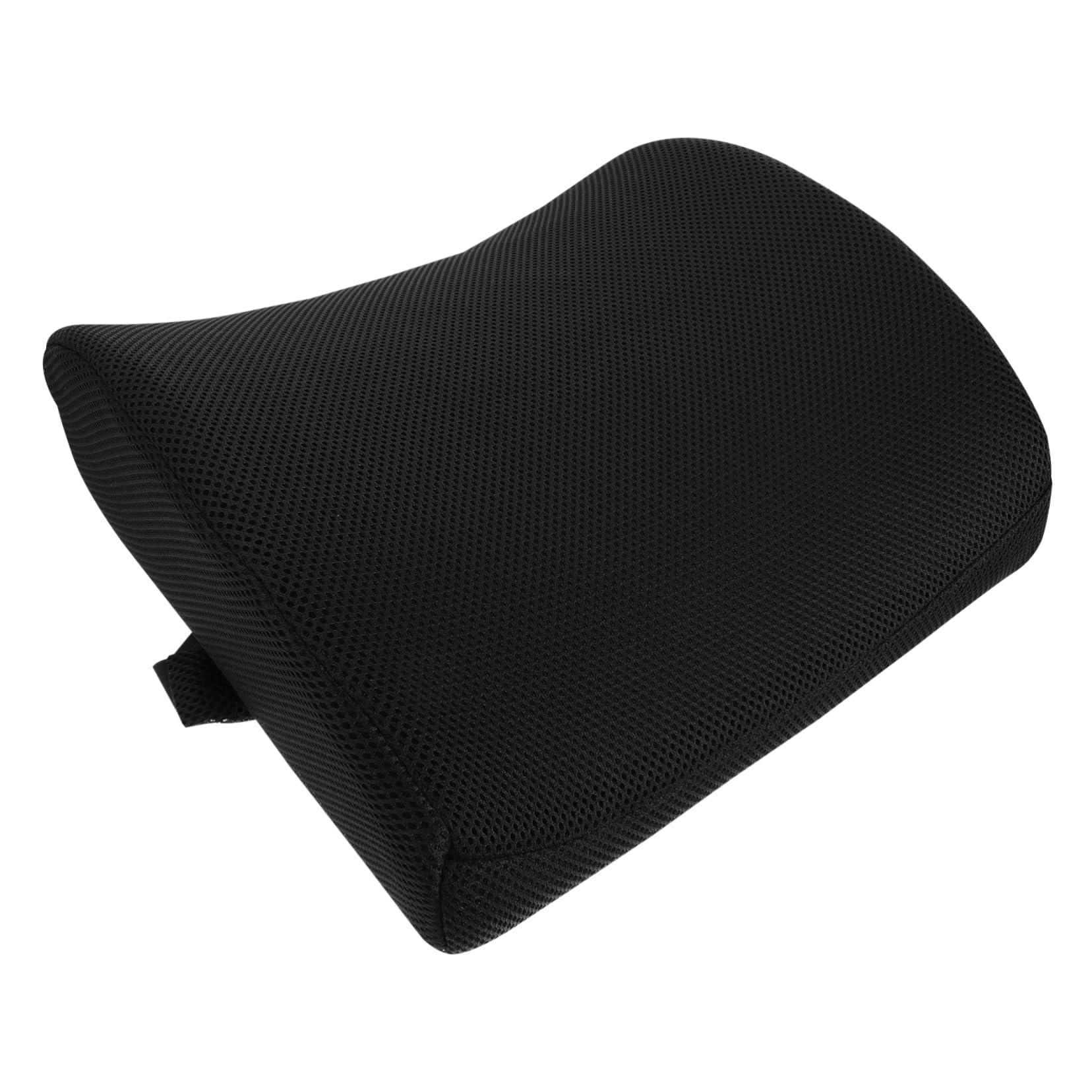Cojín Lumbar de Memoria Negro de PU para Respaldo y Asiento