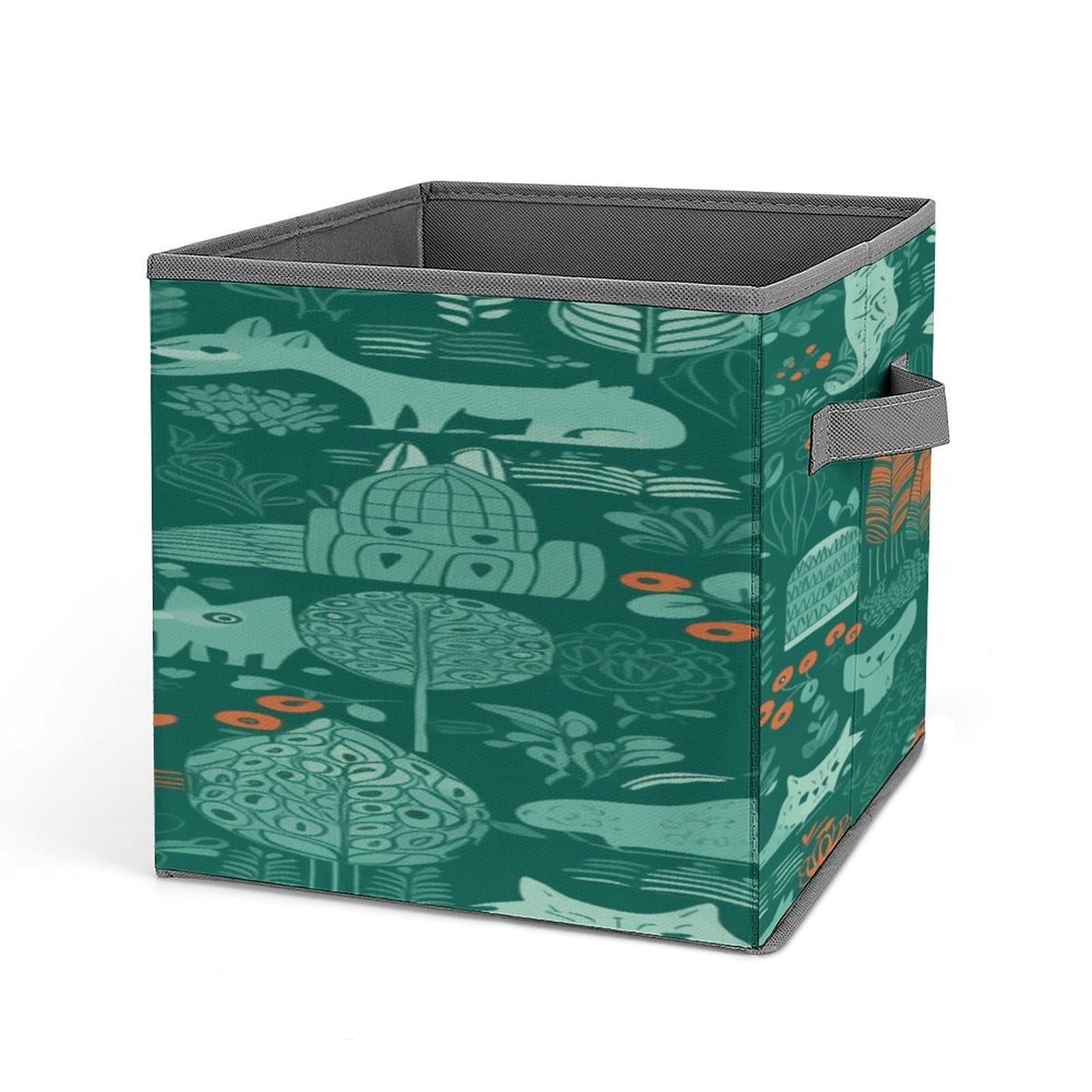 Fekiloot Style Green Animals Storage Bins Storage Baskets