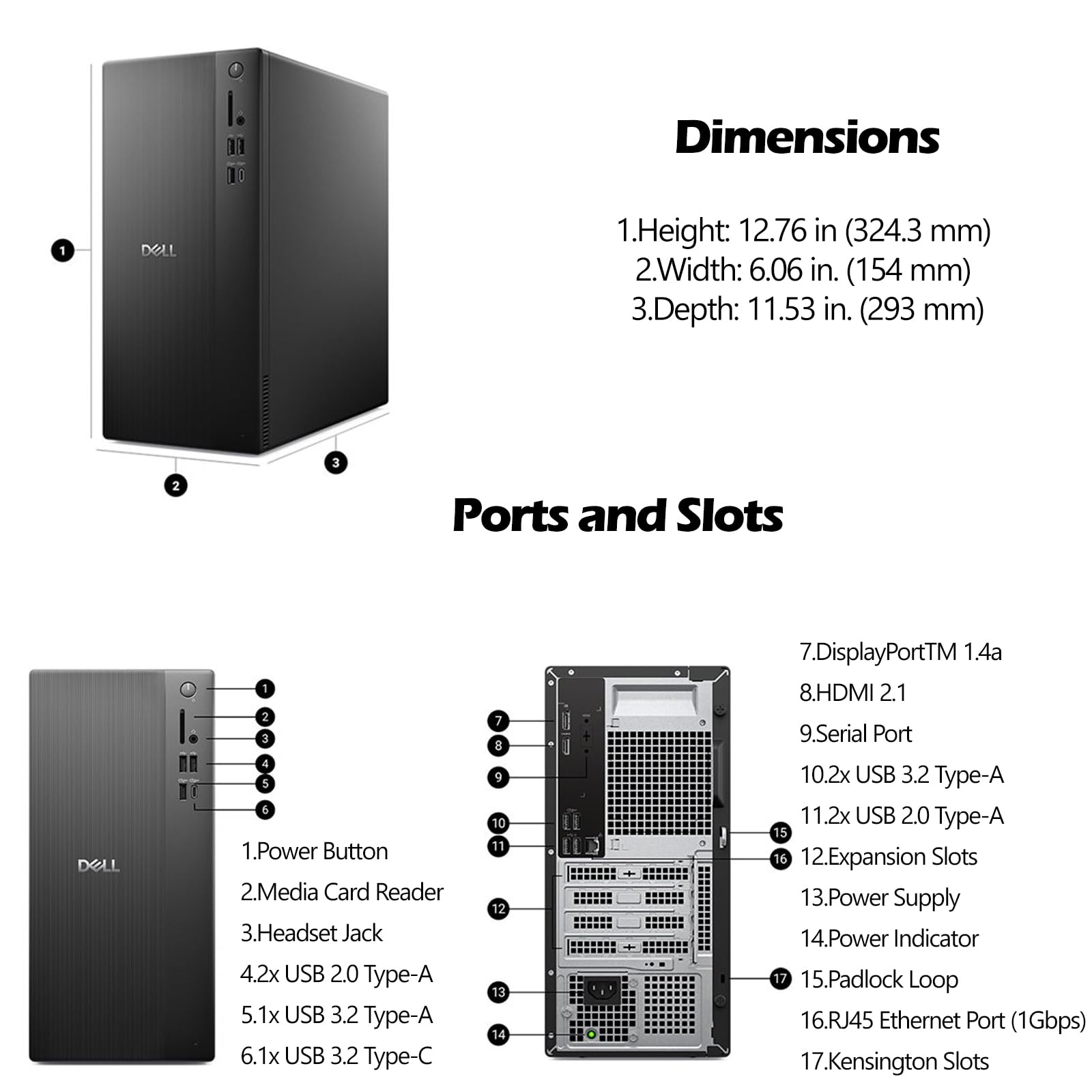 Amazon.co.jp: Dell ECT1250 スリムタワーデスクトップ(2025) - Intel