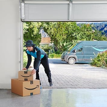 Chamberlain B4643T Built-in Smart Camera, Smartphone Control, Ultra Quiet, Strong Belt Drive, Garage Door Opener Blue