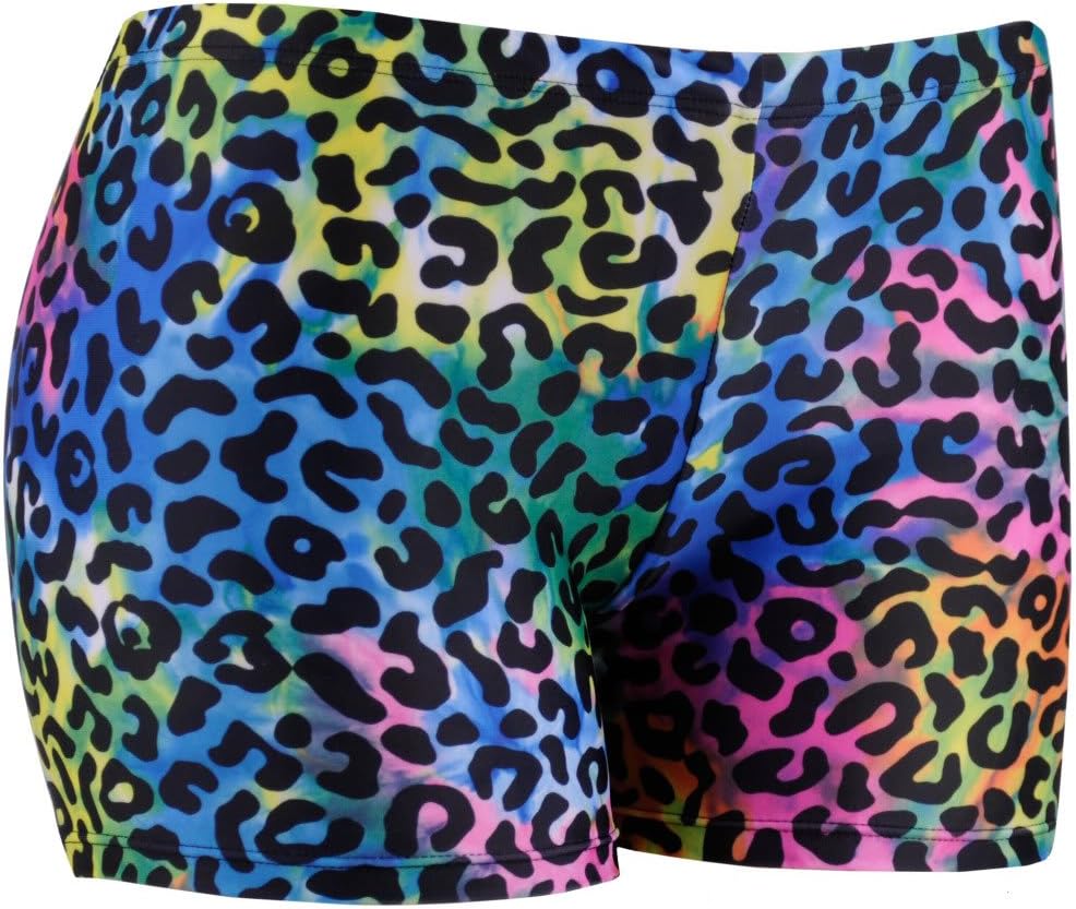 Tuga Girls/Women Spandex Shorts, 6 Inch Inseam - Prints