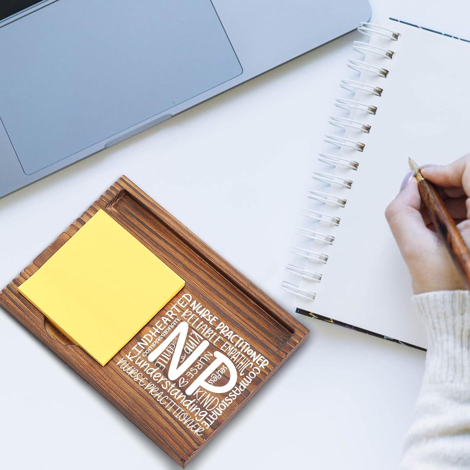 Nurse Practitioner Appreciation Gifts Compassionate Quote Healthcare Worker Medical Student Graduation Nursing Nurse Week Thank You Gift NP Desk Self Stick Note Pad Holders EDP217