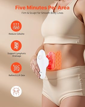 VEVOR Body Sculpting Machine, 3-in-1 Electric Cellulite Massager with 3 Adjustable Functional Modes, Skin Tightening Cupping Therapy Tool with 60 Min Wireless Use, for Back, Belly, Waist, Arms, Legs