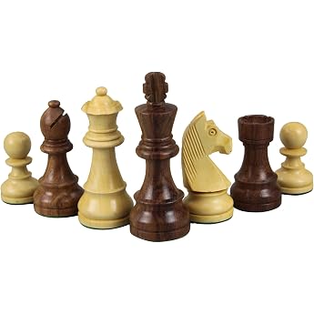 German Staunton Downhead Chess Pieces Made of Sheesham Boxwood 3.75 Inches