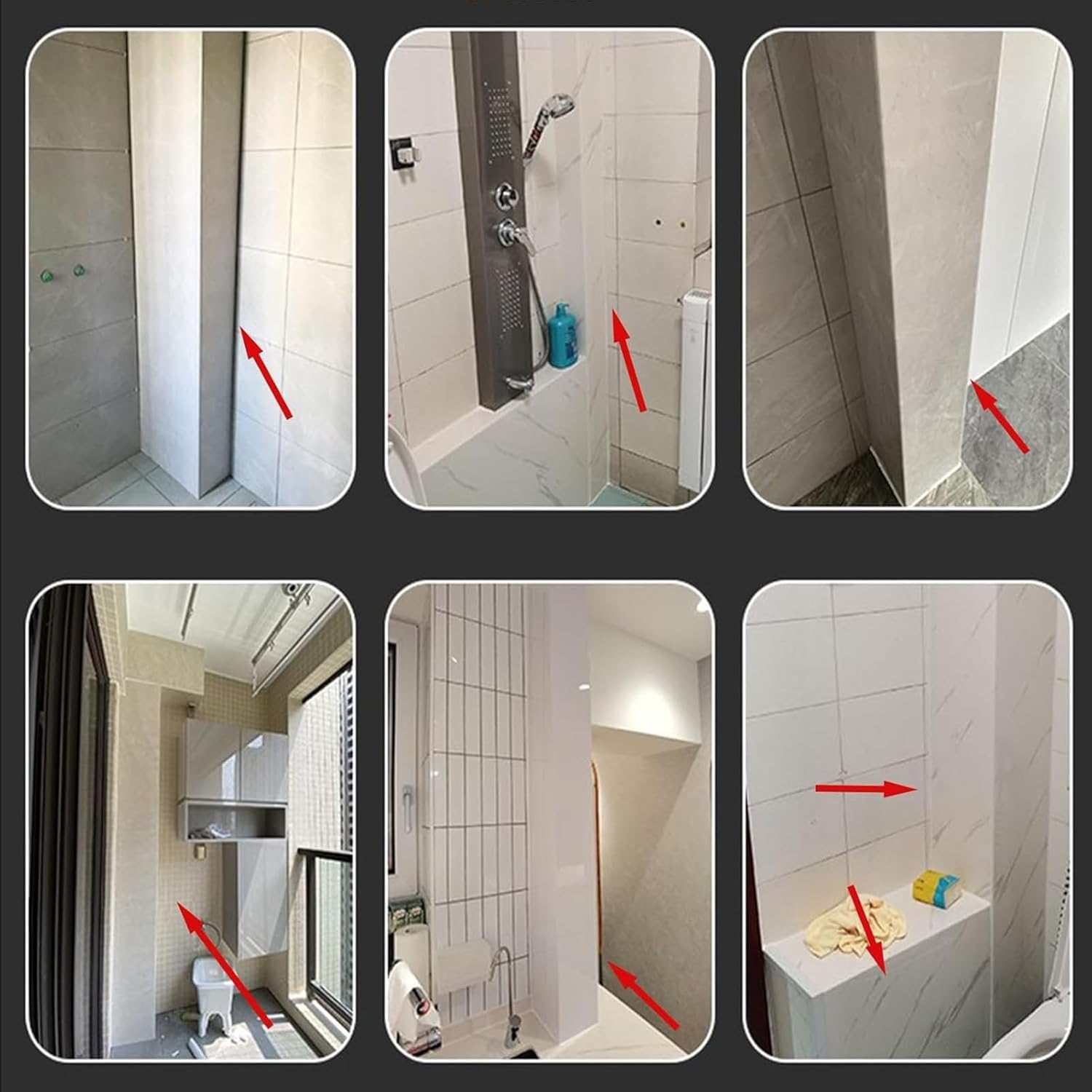Customized Size Kitchen Bathroom Ducting Concealer Shield, Weatherproofing Pipe Coverings Enclosure, Wall U/LShape Pipe Cove Guards for Bathroom Meal Weight Home