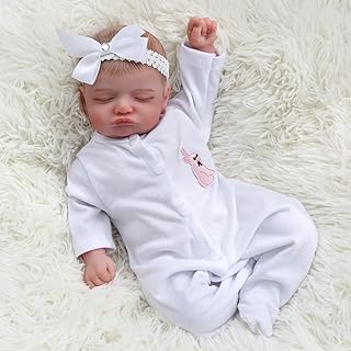 Kaydora Reborn Baby Dolls Rosalie - 18 inch Realistic Newborn Baby Girl with Lifelike Face and Limbs for Kids Age 3+