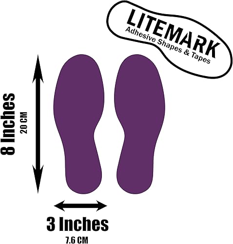 Vista 83 de LiteMark Calcomanías de vinilo duraderas con acabado brillante, tamaño mediano de 9 pulgadas, ideal para suelos, techos, paredes y la mayoría