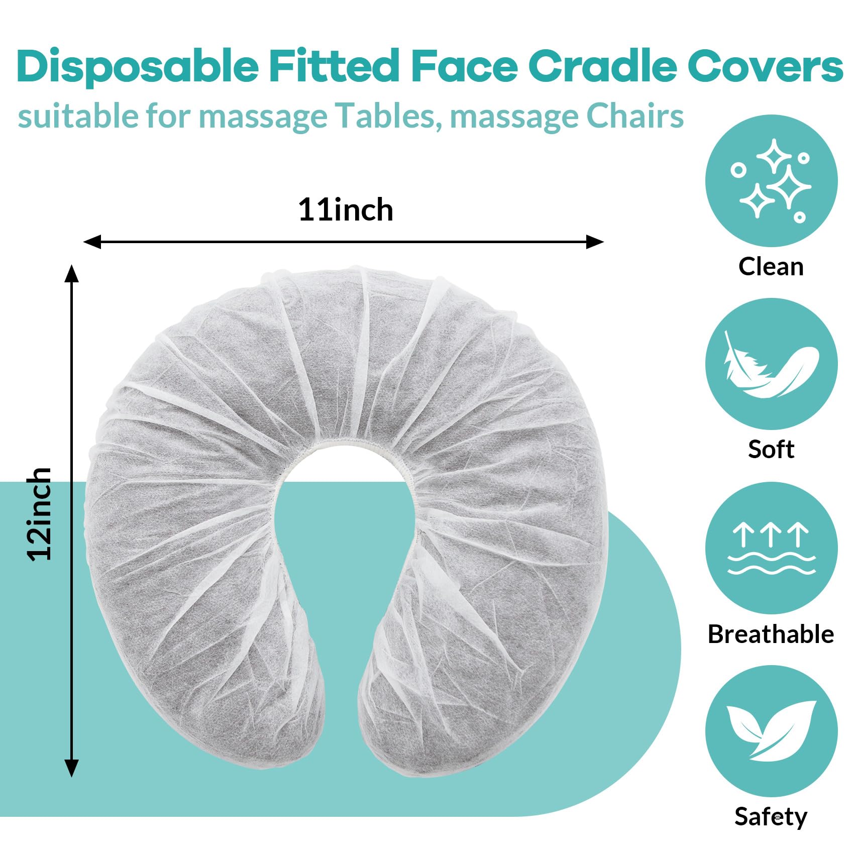Salon Face Cradle Covers - Ultra Soft & Disposable -2