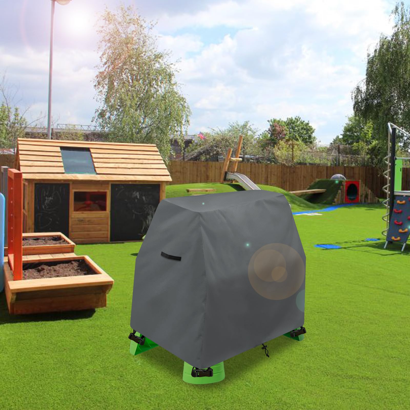 Funda para mesa de agua para niños, para lluvia y estanque, impermeable, a prueba de polvo, anti-UV, para juguetes al aire libre, solo la cubierta