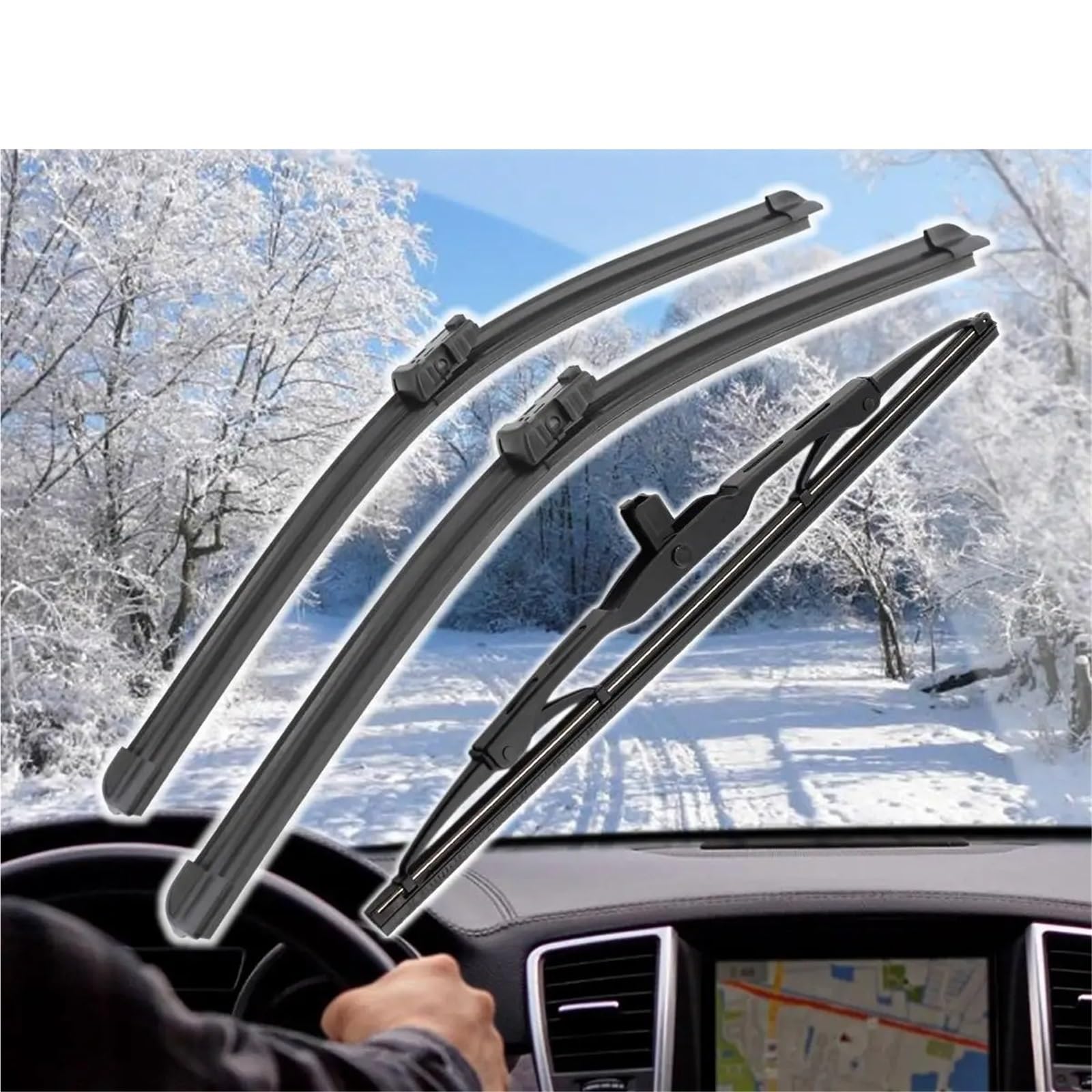 Conjunto Limpiaparabrisas Para Chevrolet Para Equinox Hatchback 2010 Adelante Escobillas Limpiaparabrisas Delanteras Traseras Accesorios Automóvil Parabrisas Ventana Escobillas(6 PCS)