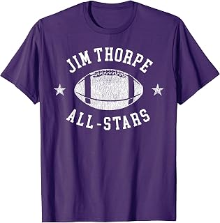 Jim Thorpe Vintage All-Stars Football Retro 80s T-Shirt