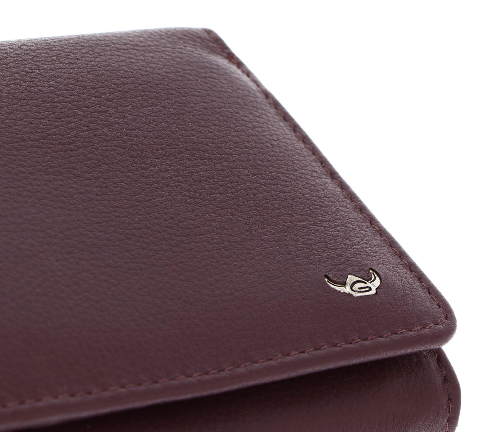 Golden Head Cuir Porte-Monnaie Madrid RFID Protect RV-Börse 3335 Aubergine Violet foncé