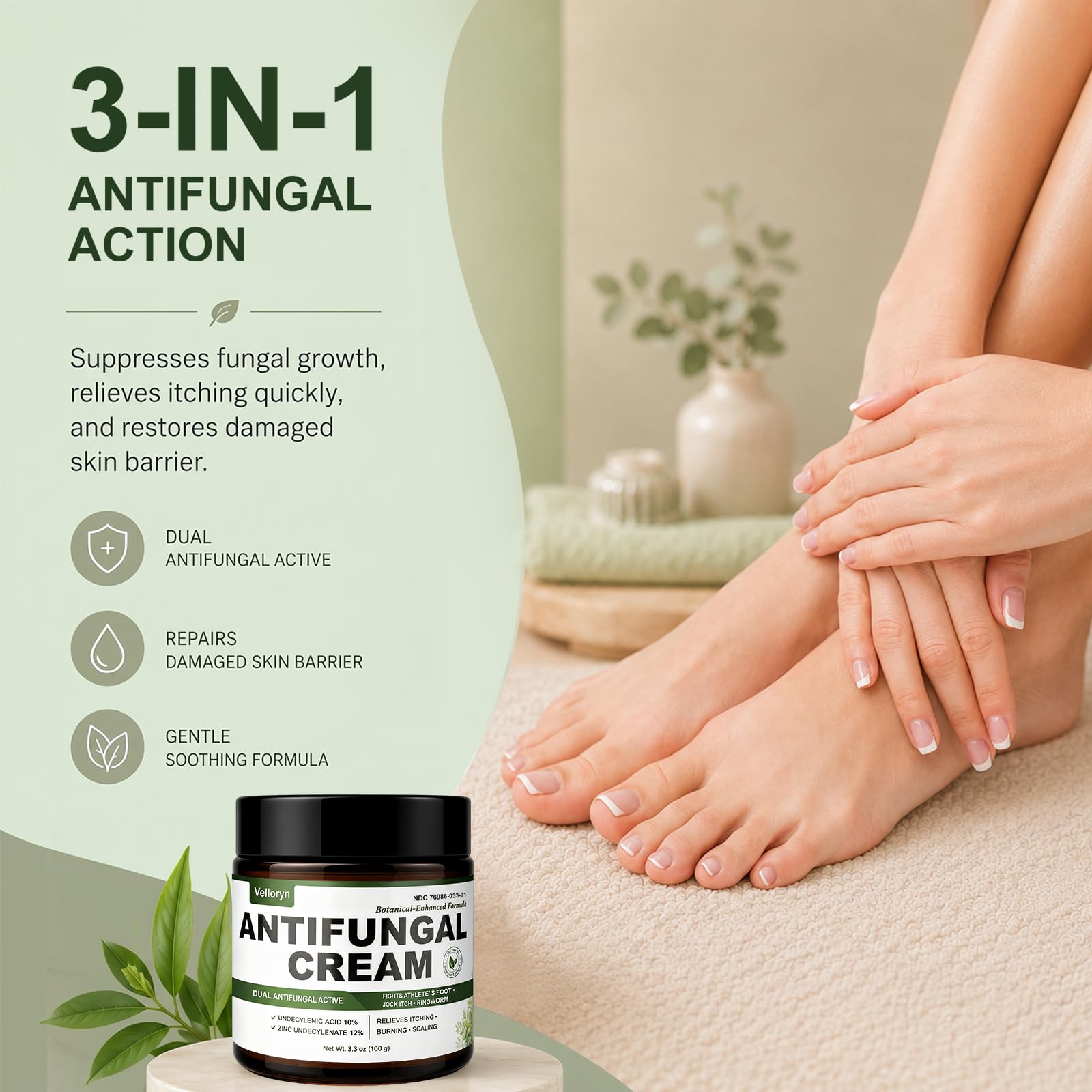 Antifungal Cream, Athlete's Foot, Jock Itch & Ringworm - 3.3oz — Amazon image 5