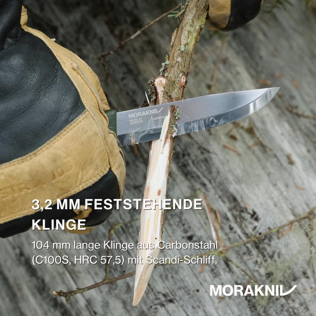 Morakniv Outdoor Messer mit Scheide - 2-Pack Grün/Orange - Mora Companion HeavyDuty C - 3,2 mm - Jagdmesser Feststehende Klinge aus Kohlenstoffstahl - Hergestellt in Schweden - Survival Messer