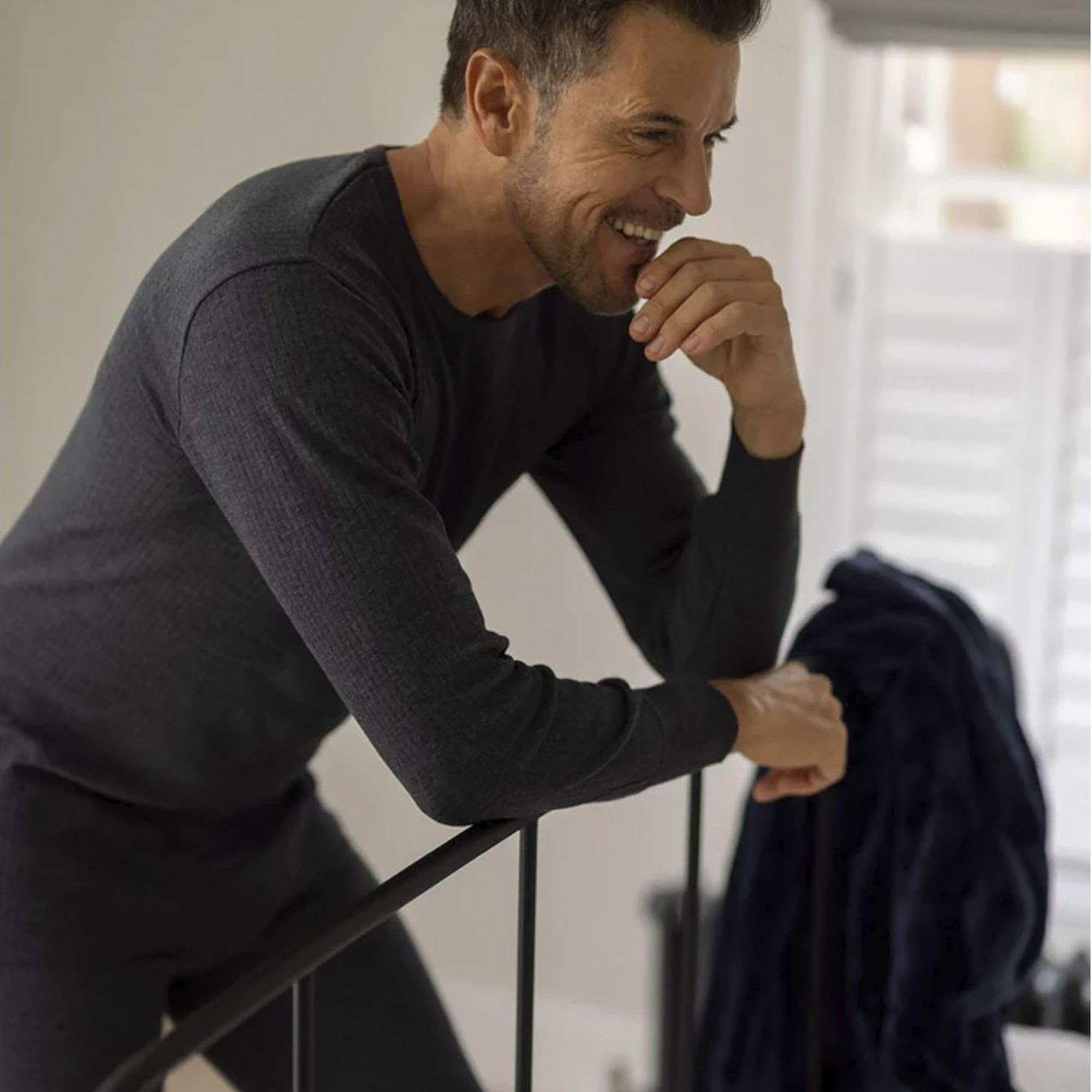 Homme Ensemble sous Vetement Thermique | Heat Holders | Hiver Chaude sous Vetement Manche Longue | Baselayer Haut & Bas