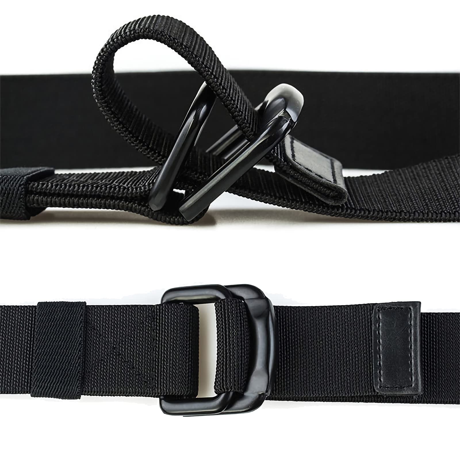 Cintura Tattica In Nylon Con Fibbia A D-Ring - Regolabile Per Uomo E Donna - Per Sport E Lavoro - Foto 4