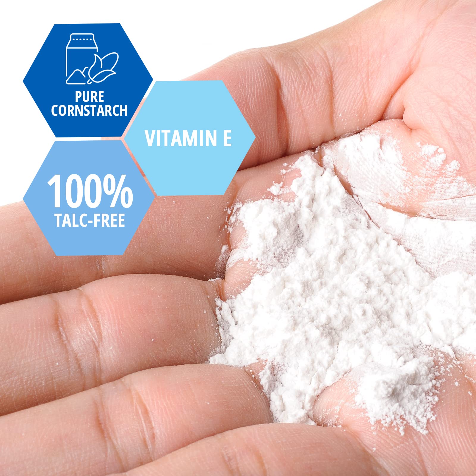 Babypower Polvo para bebé, 22 onzas, 100% libre de talco, con aloe vera y vitamina E, almidón de maíz hipoalergénico para dermatitis del pañal, protección contra la humedad, sin parabenos 2