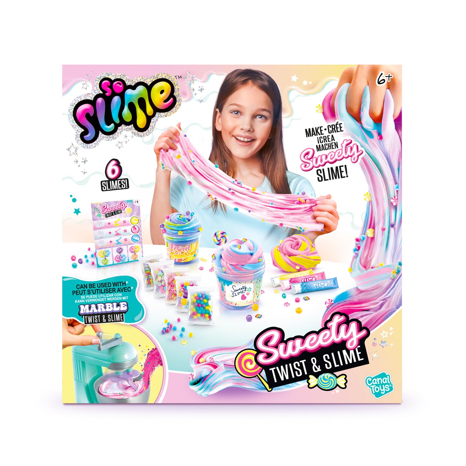 Canal Toys - So Slime DIY - Zestaw Twist & Slime Candy - Kreatywny wypoczynek dla dzieci od 6 lat - SSC 322