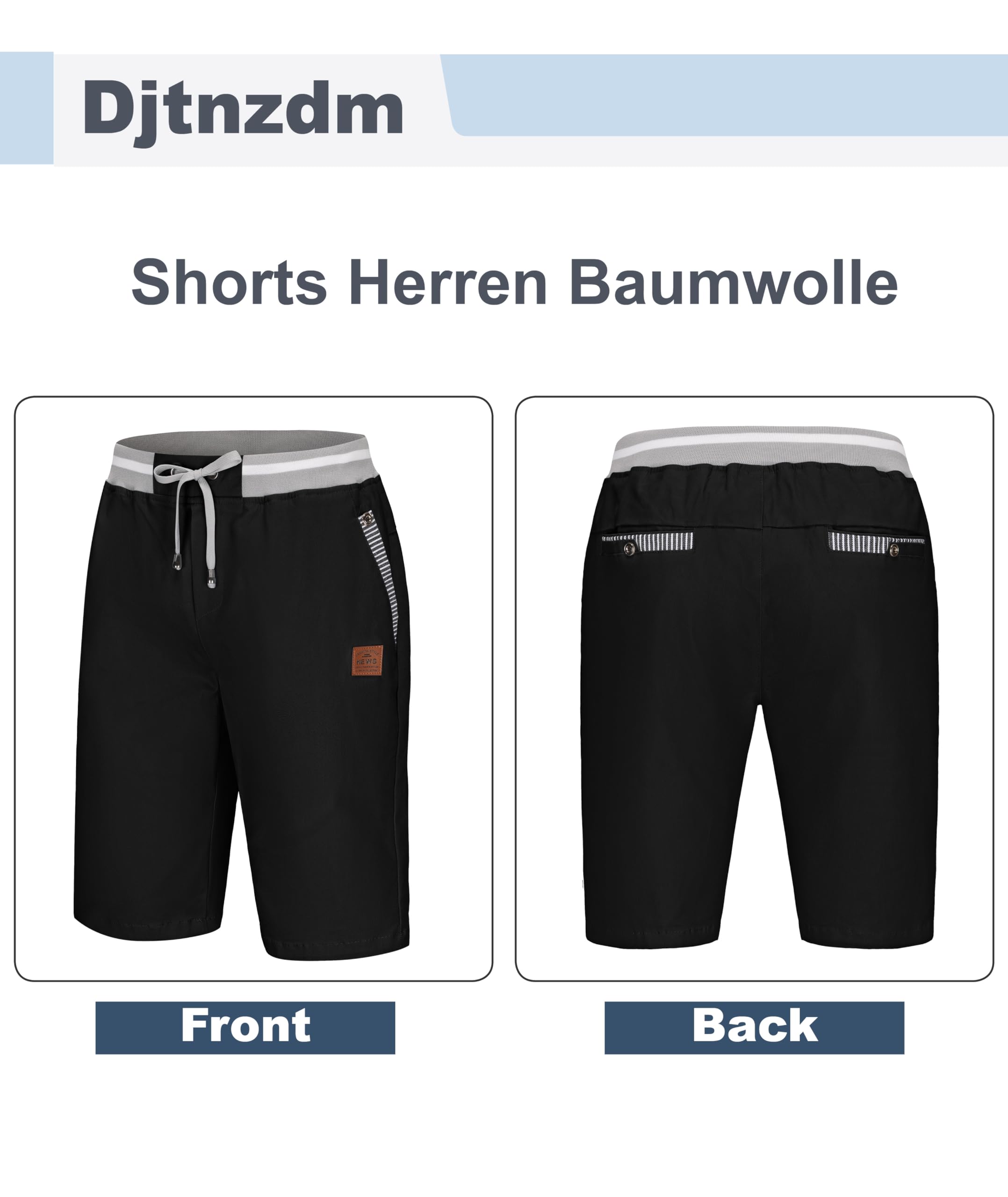 Djtnzdm Bermuda Cargo Estivi Pantaloncini Bermuda Uomo Cotone Lavoro Casual Sportivi Pantaloni Corti Golf Shorts Uomo