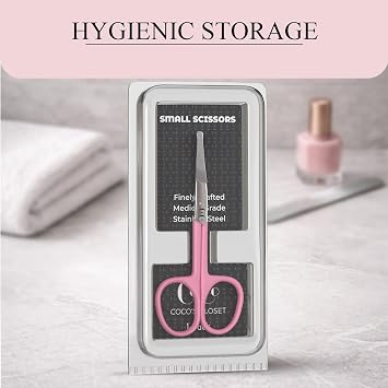 Stainless Steel Nose Hair & Eyebrow Cutting & Trimming Scissors