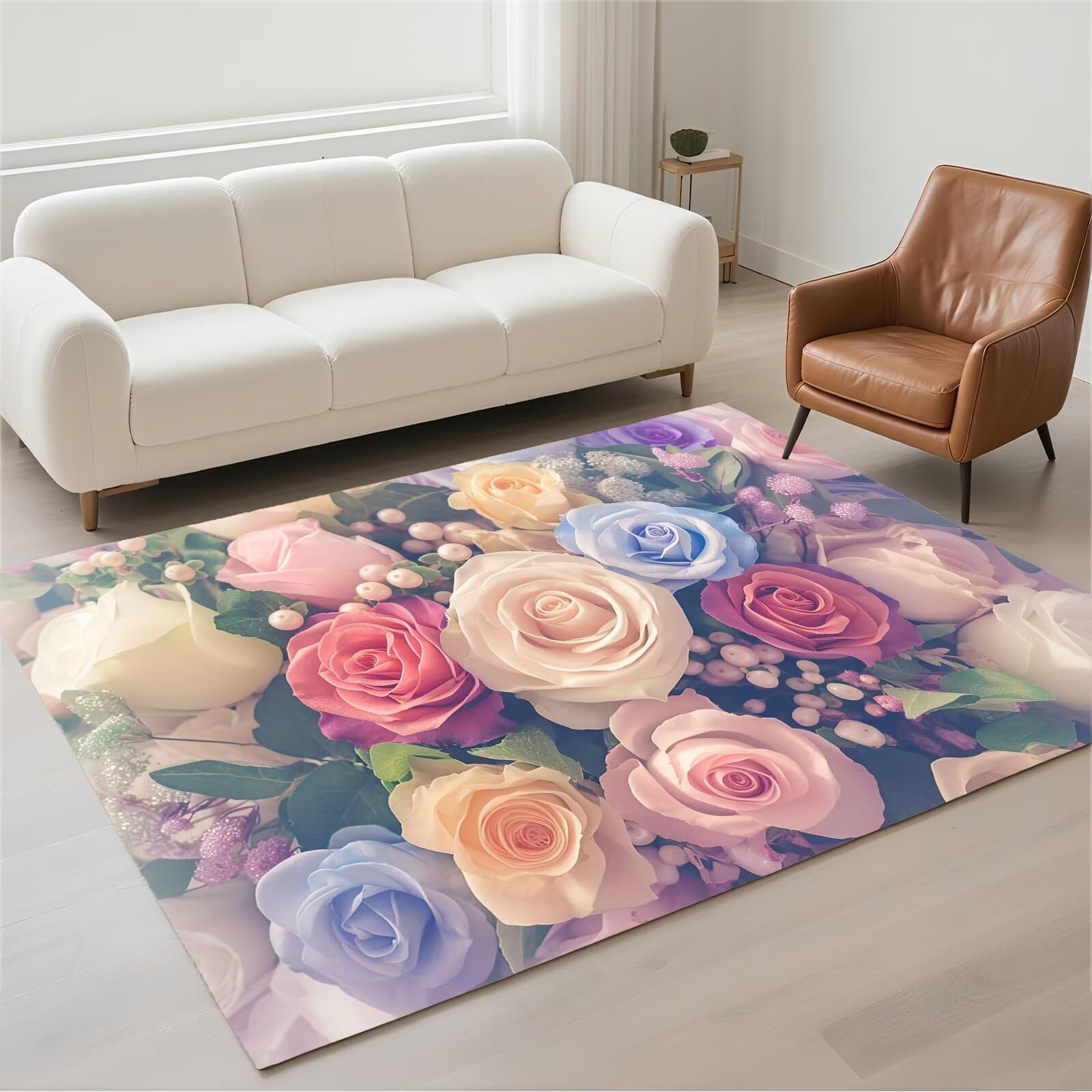 Tapis antidérapant lavable rose 60x90cm pour sécuriser et embellir votre entrée